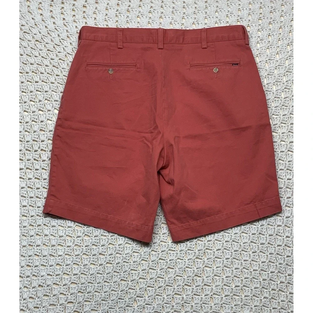 Polo Ralph Lauren Chino‎ Shorts Mens W36 L9  Flat Front Classic Pink  100%Cotton